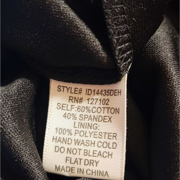 Pink Owl Black Lace Keyhole Front 3/4 Sleeve Dress Size Small - Picture 5 of 9